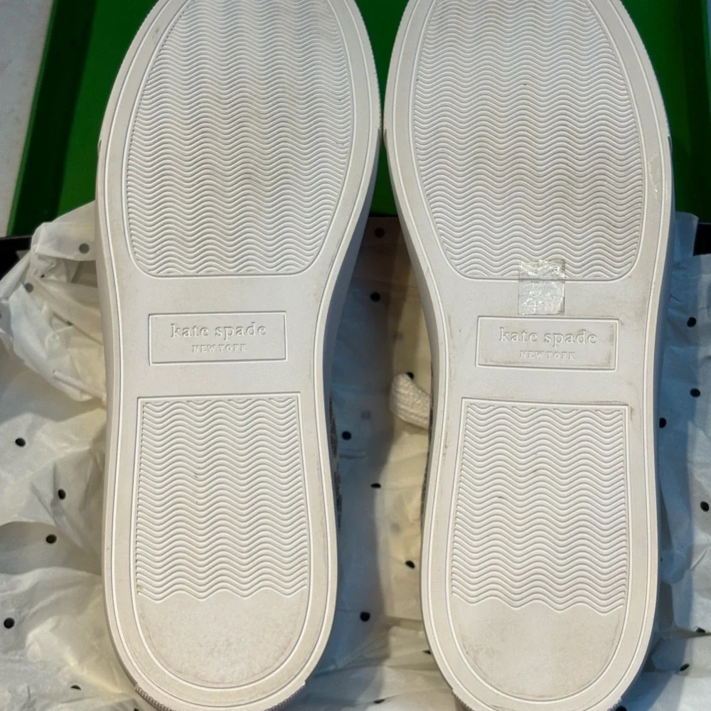 Kate Spade Floral Black and White Sneakers Erin Spade Flwr flower - Picture 9 of 9